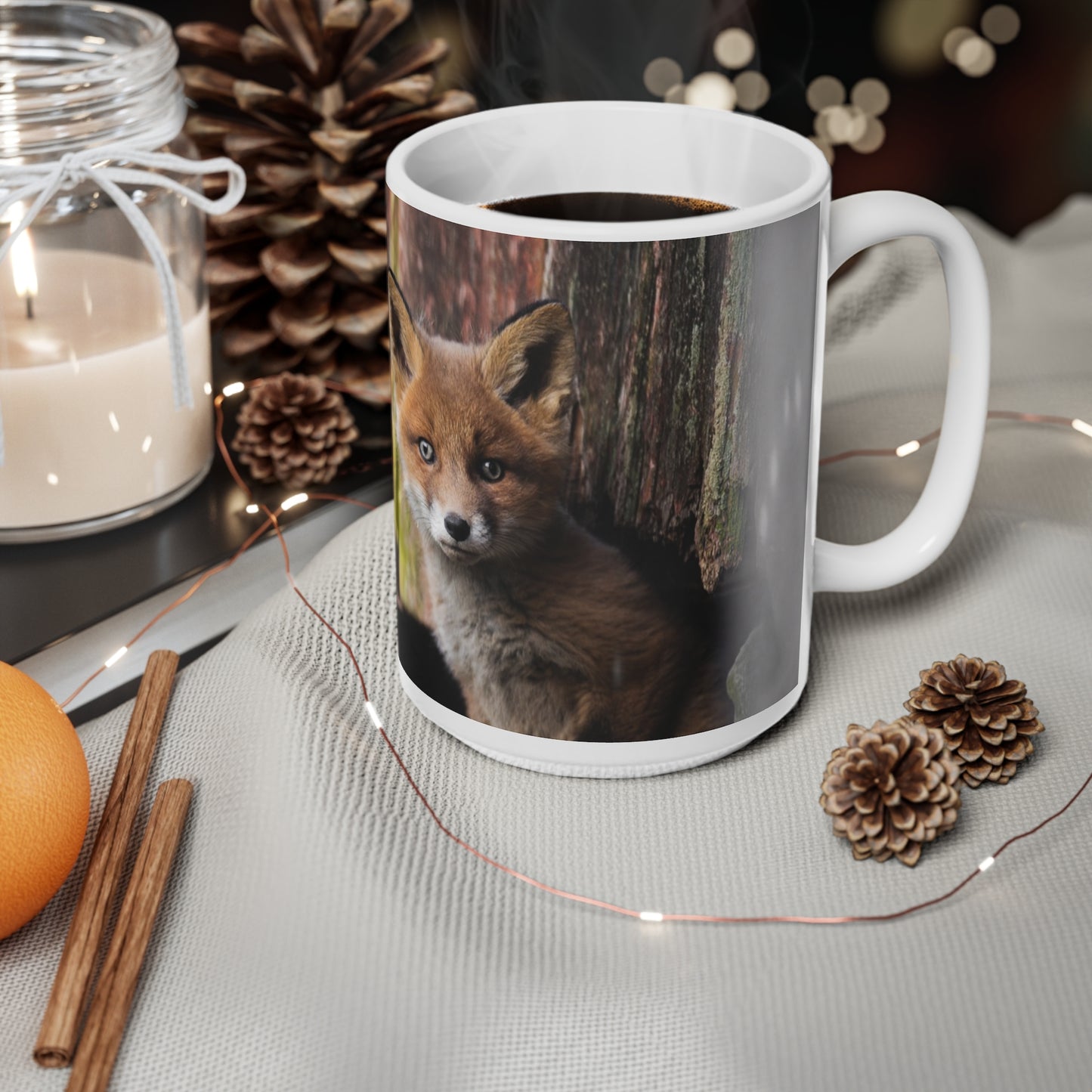 Fox cub coffee mug