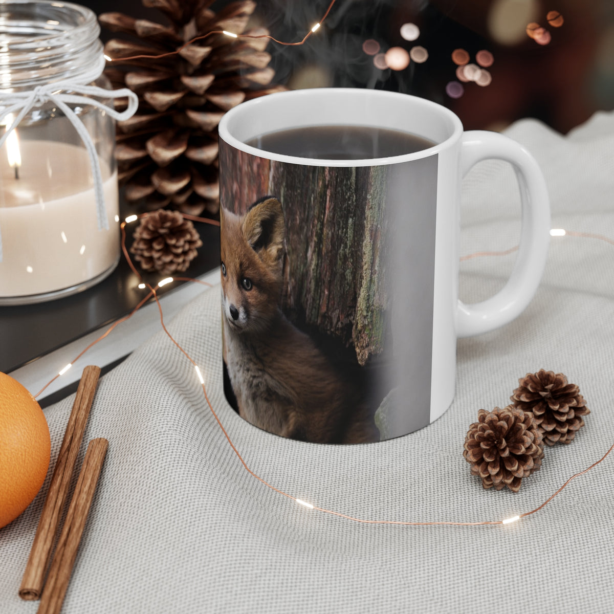 Fox cub coffee mug