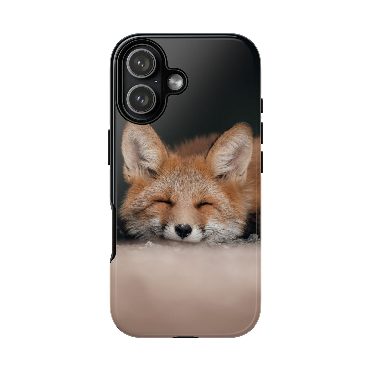 Sleeping Fox Tough Phone Case — Cute Wildlife iPhone Protective Cover