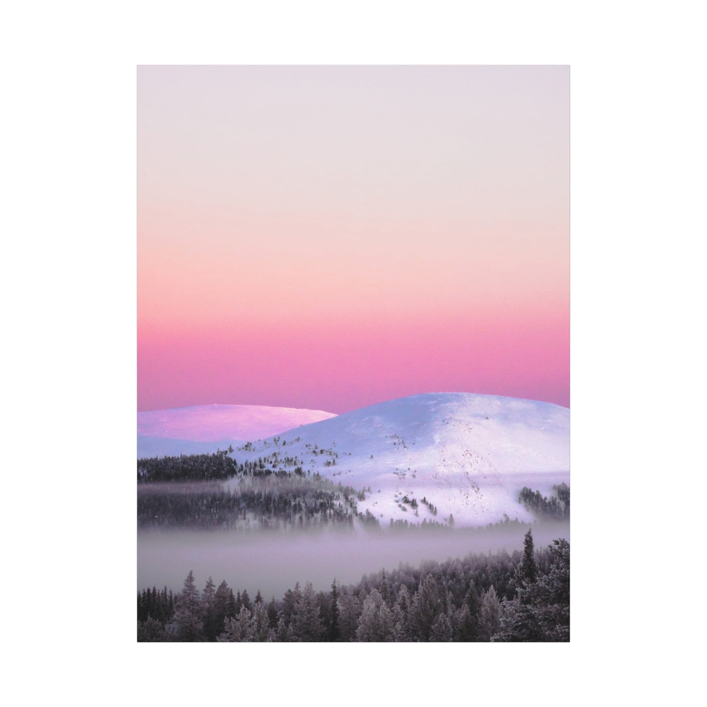 Christmas Eve sunset in Lapland
