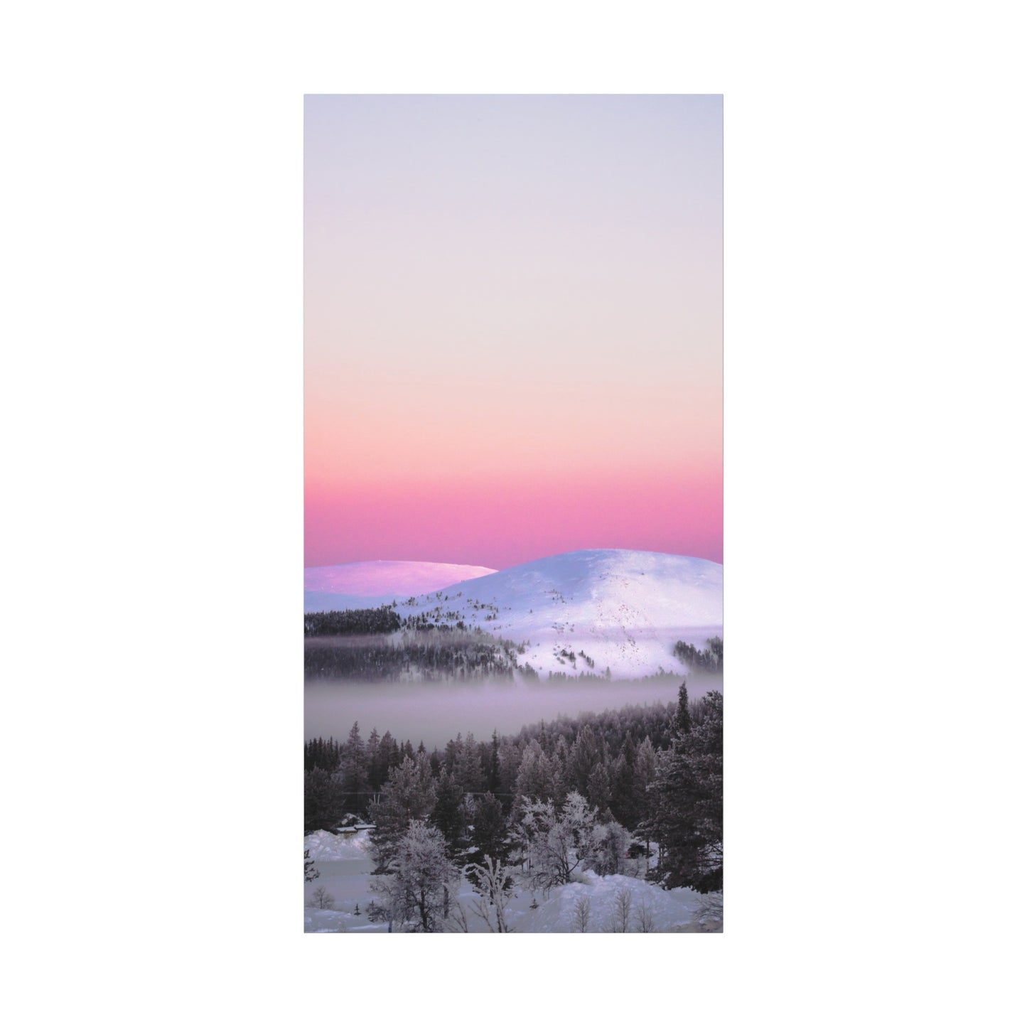 Christmas Eve sunset in Lapland