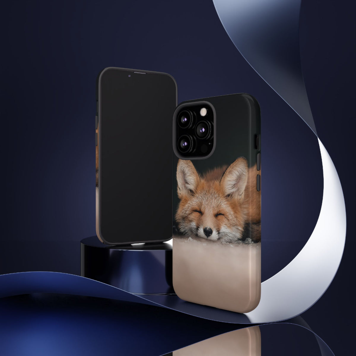 Sleeping Fox Tough Phone Case — Cute Wildlife iPhone Protective Cover