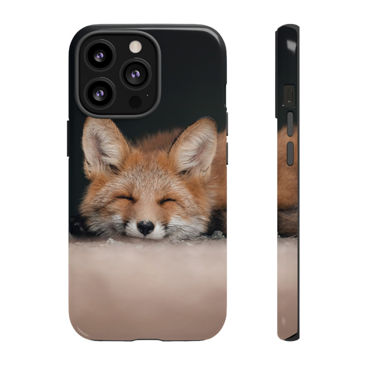 Sleeping Fox Tough Phone Case — Cute Wildlife iPhone Protective Cover