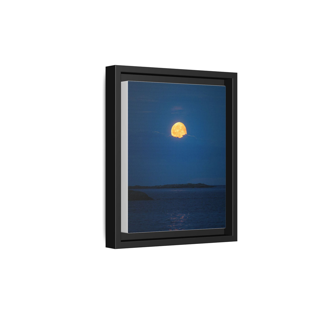 Framed Matte Canvas Print — Strawberry moon