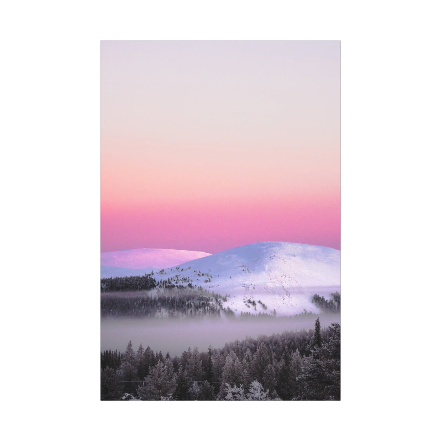 Christmas Eve sunset in Lapland