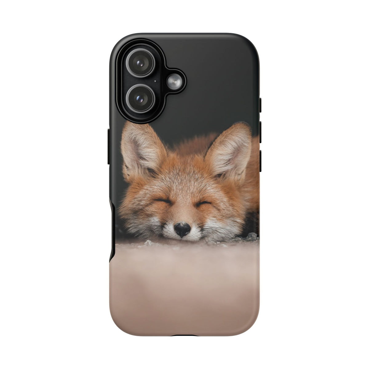 Sleeping Fox Tough Phone Case — Cute Wildlife iPhone Protective Cover