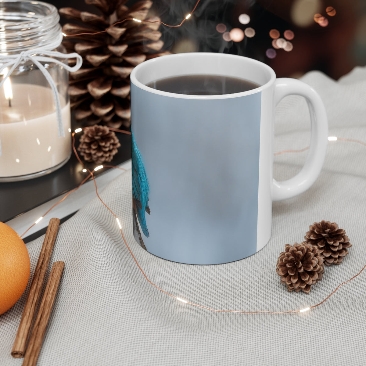 Kingfisher Photo Mug — Ceramic Coffee Cup (11oz & 15oz)
