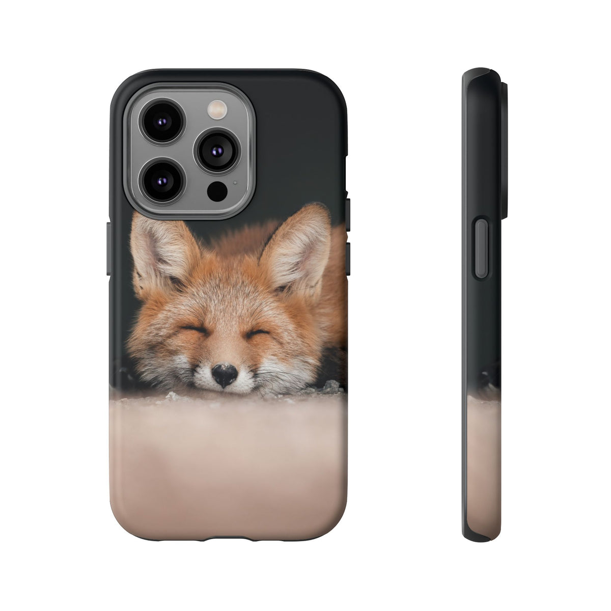 Sleeping Fox Tough Phone Case — Cute Wildlife iPhone Protective Cover