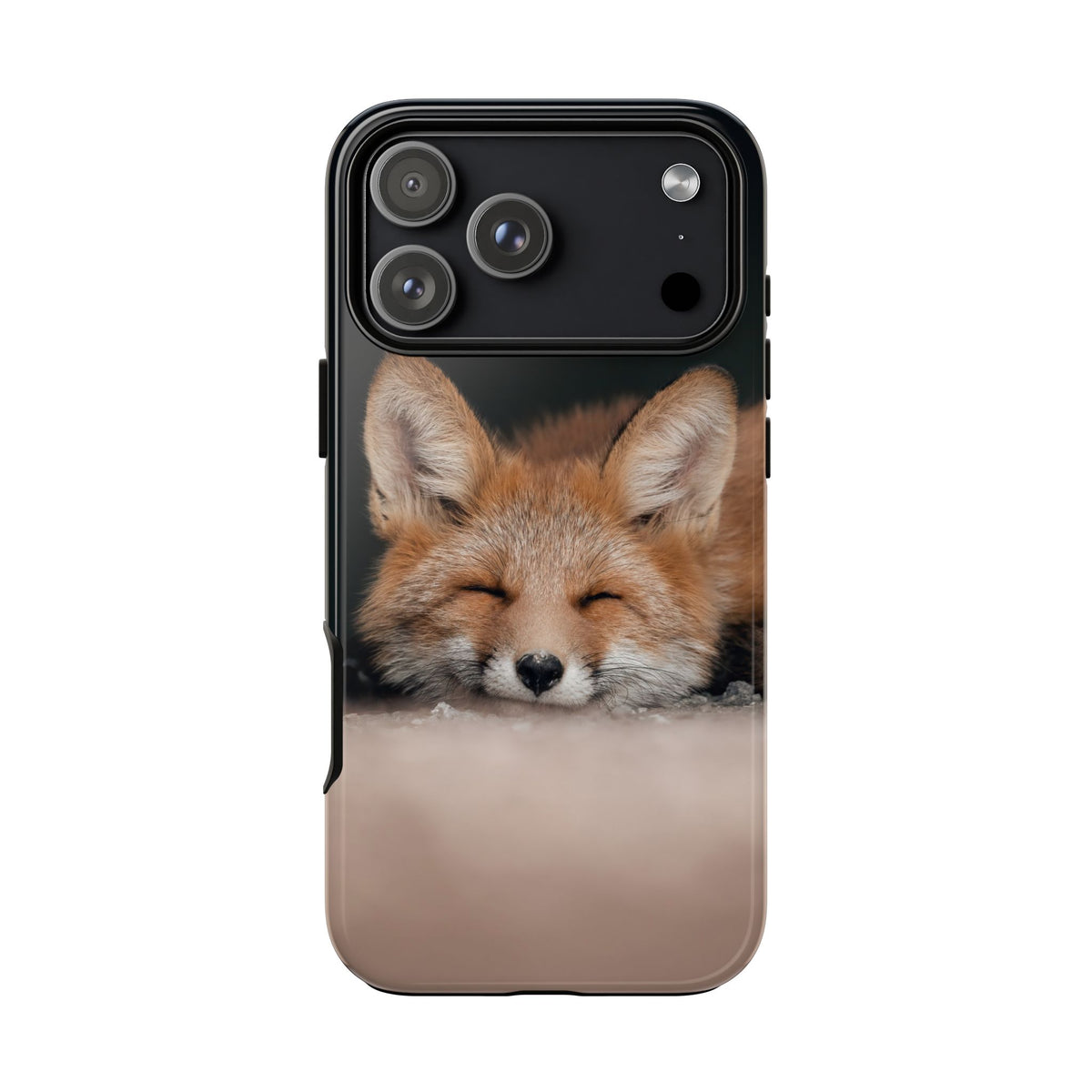 Sleeping Fox Tough Phone Case — Cute Wildlife iPhone Protective Cover