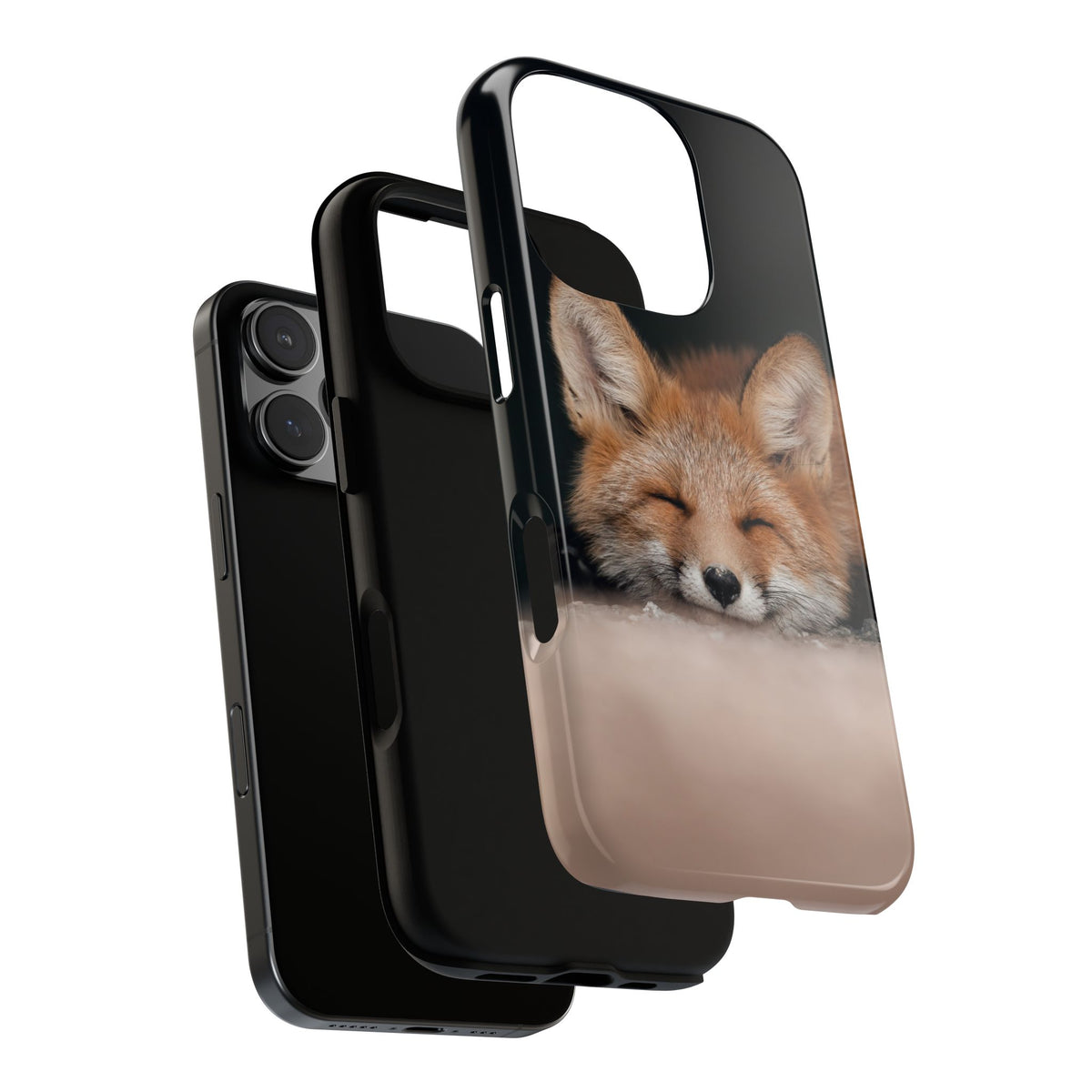 Sleeping Fox Tough Phone Case — Cute Wildlife iPhone Protective Cover