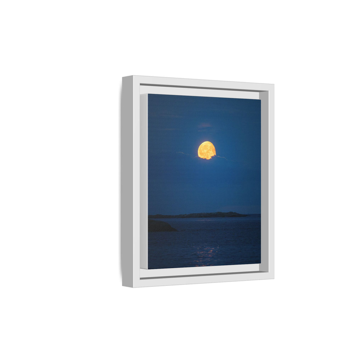 Framed Matte Canvas Print — Strawberry moon