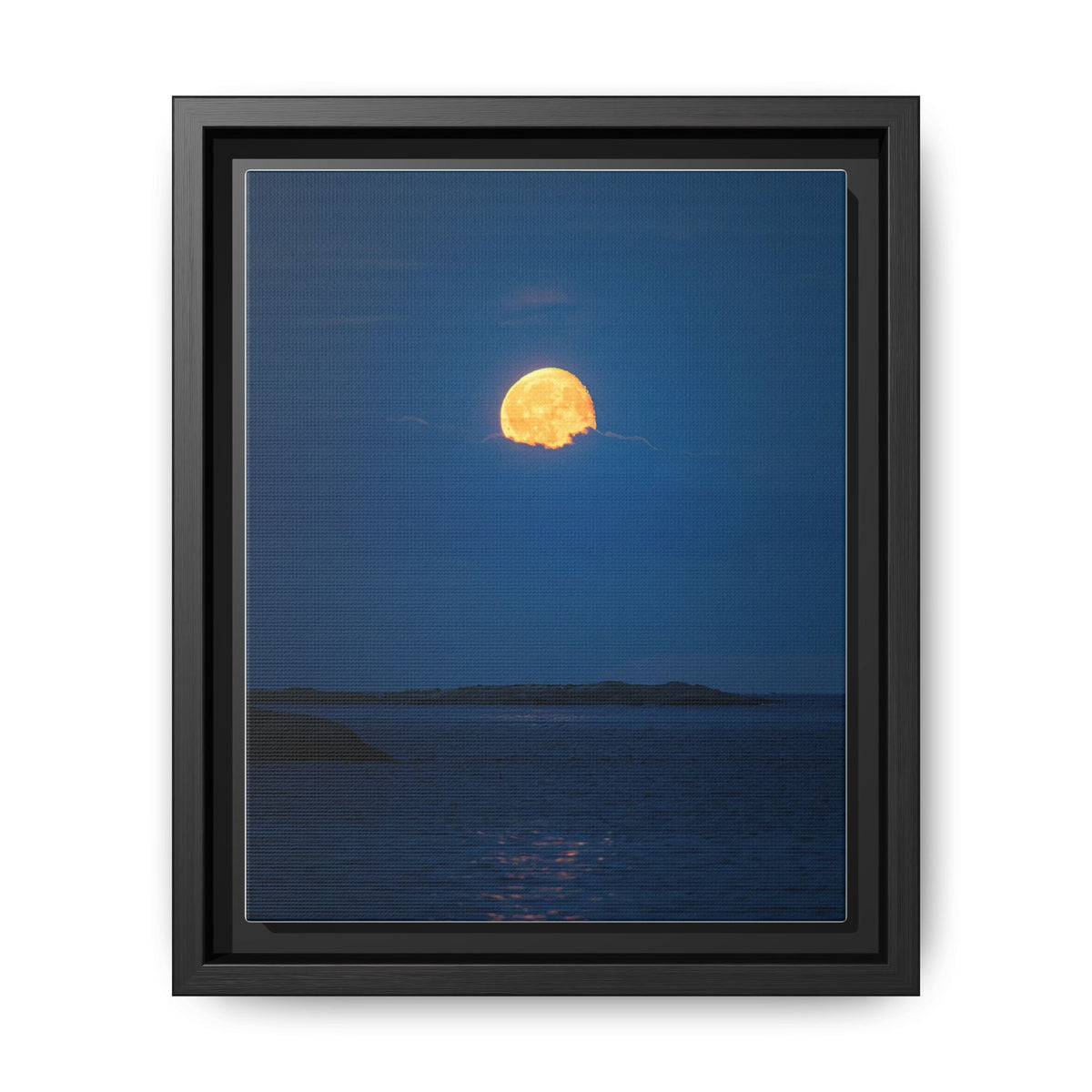 Framed Matte Canvas Print — Strawberry moon