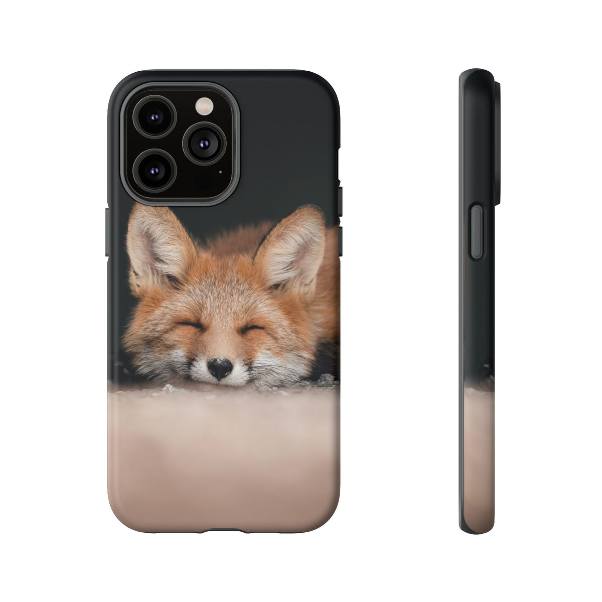 Sleeping Fox Tough Phone Case — Cute Wildlife iPhone Protective Cover