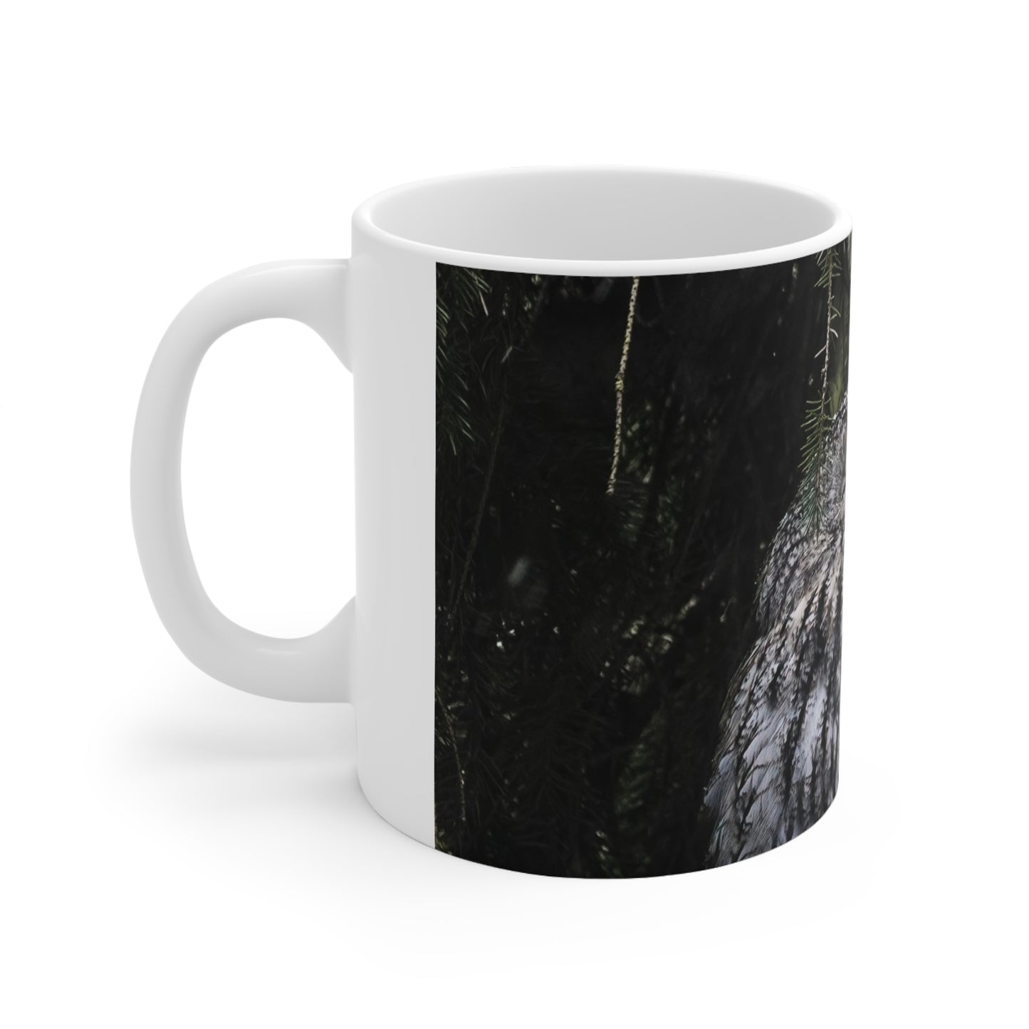 Sleepy Owl Ceramic Coffee Cups, 11oz, 15oz