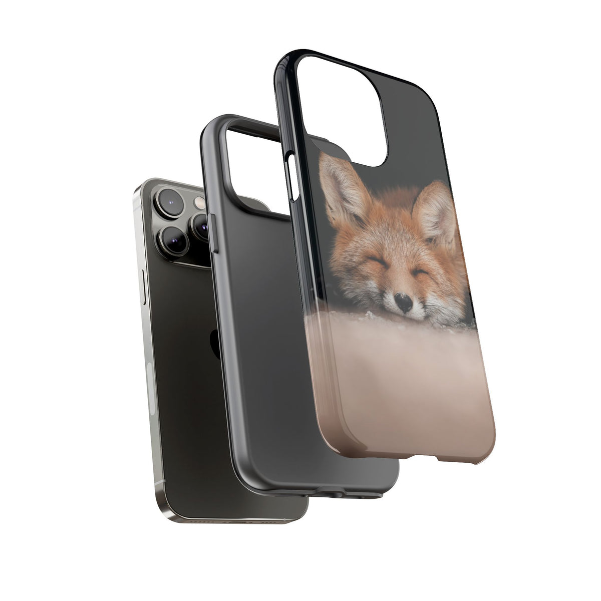 Sleeping Fox Tough Phone Case — Cute Wildlife iPhone Protective Cover
