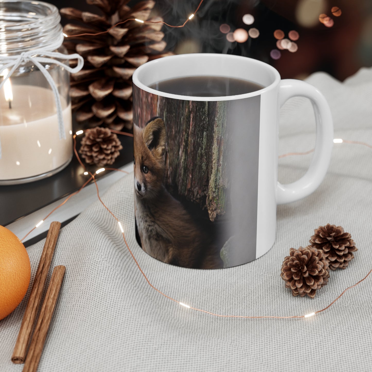 Fox cub coffee mug