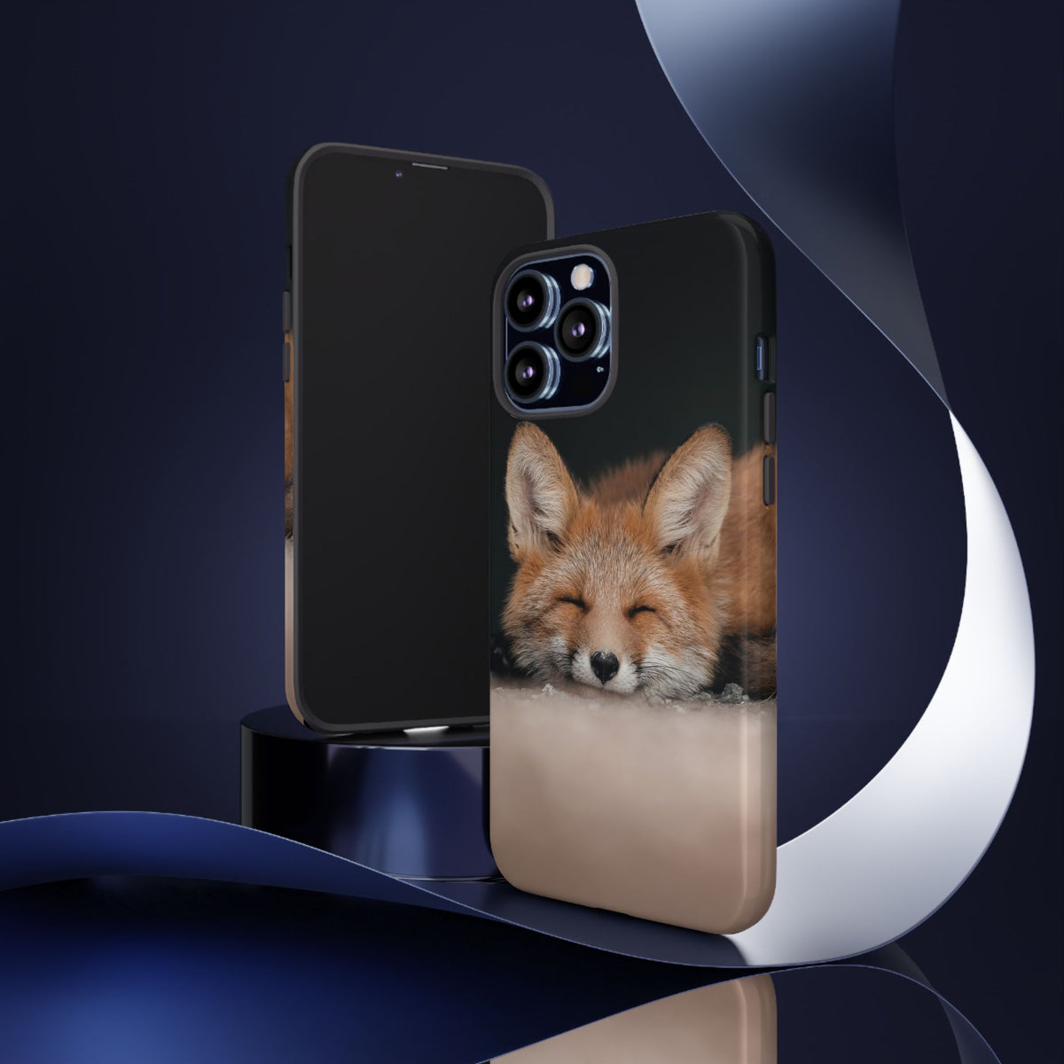Sleeping Fox Tough Phone Case — Cute Wildlife iPhone Protective Cover