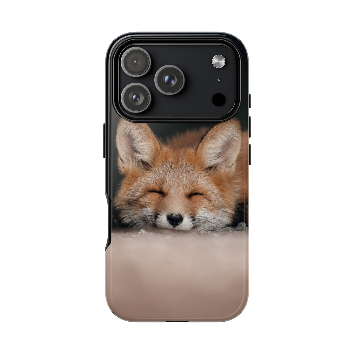 Sleeping Fox Tough Phone Case — Cute Wildlife iPhone Protective Cover