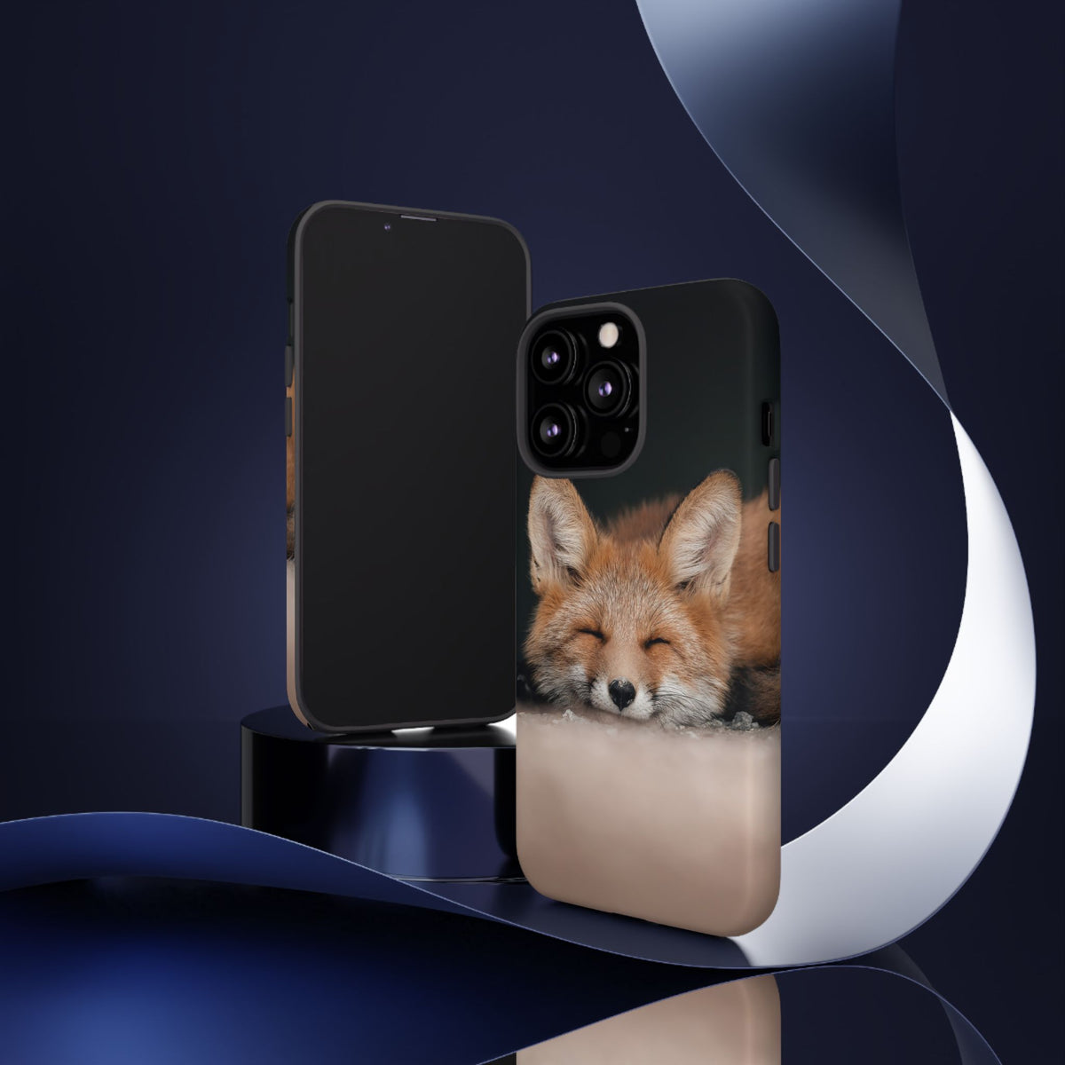 Sleeping Fox Tough Phone Case — Cute Wildlife iPhone Protective Cover