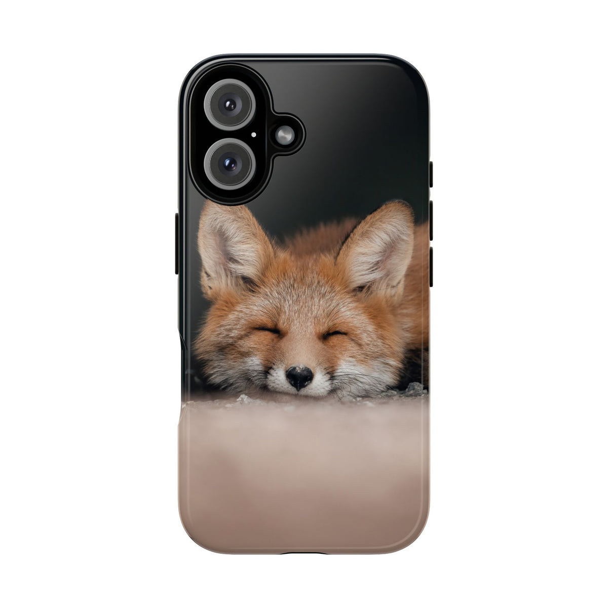 Sleeping Fox Tough Phone Case — Cute Wildlife iPhone Protective Cover