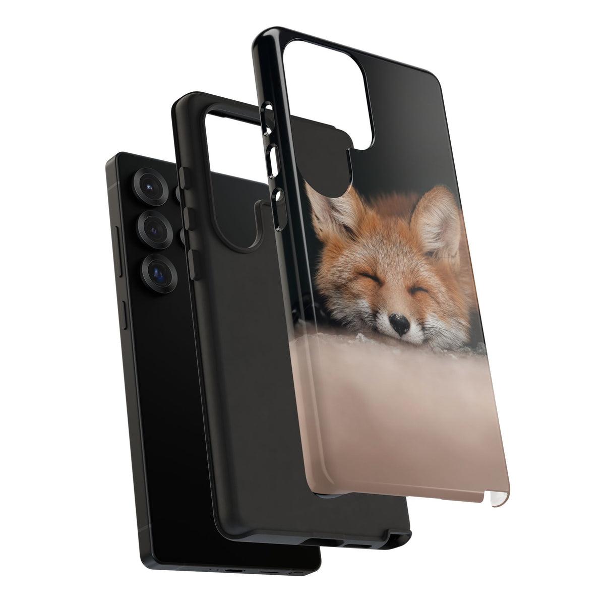 Sleeping Fox Tough Phone Case — Cute Wildlife iPhone Protective Cover