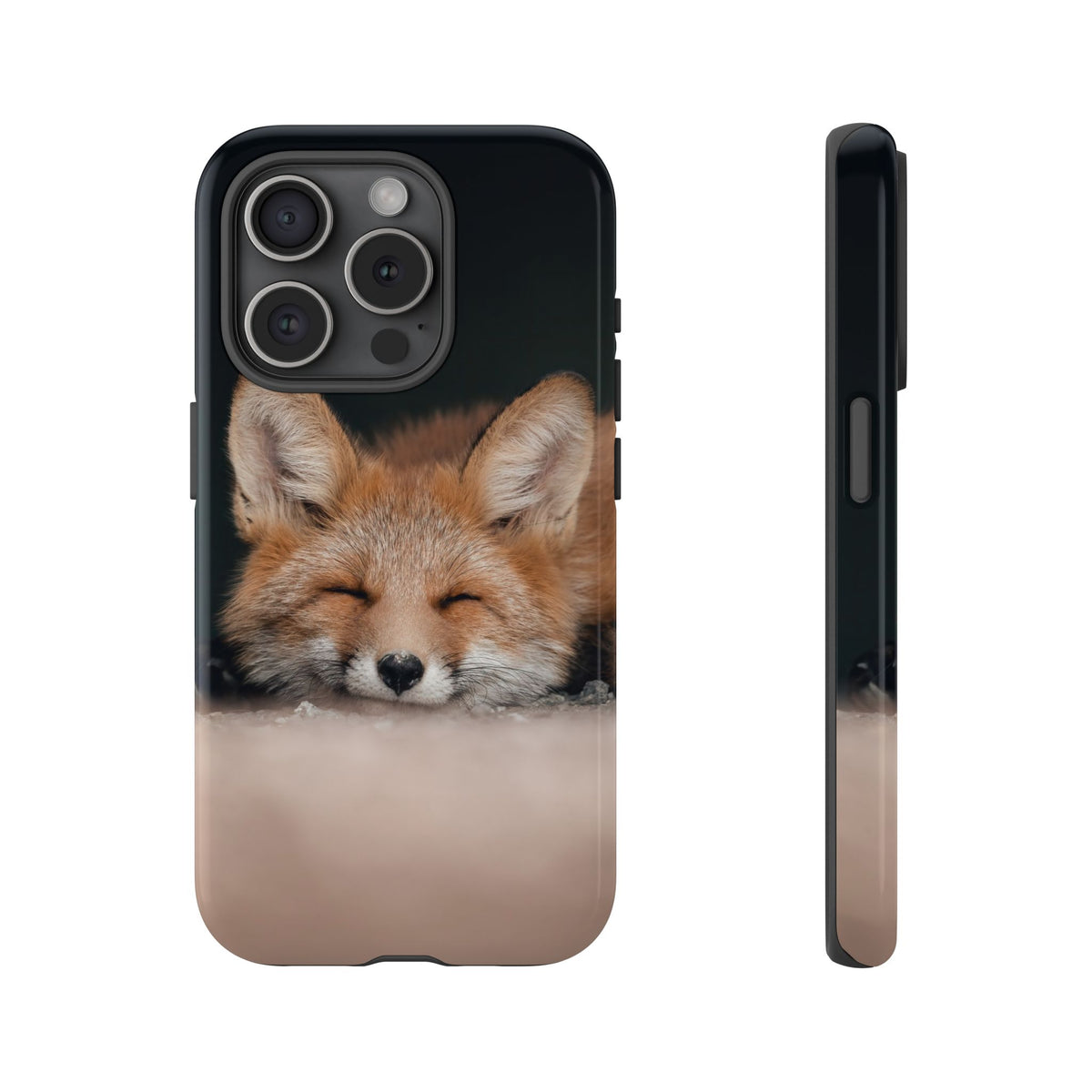 Sleeping Fox Tough Phone Case — Cute Wildlife iPhone Protective Cover