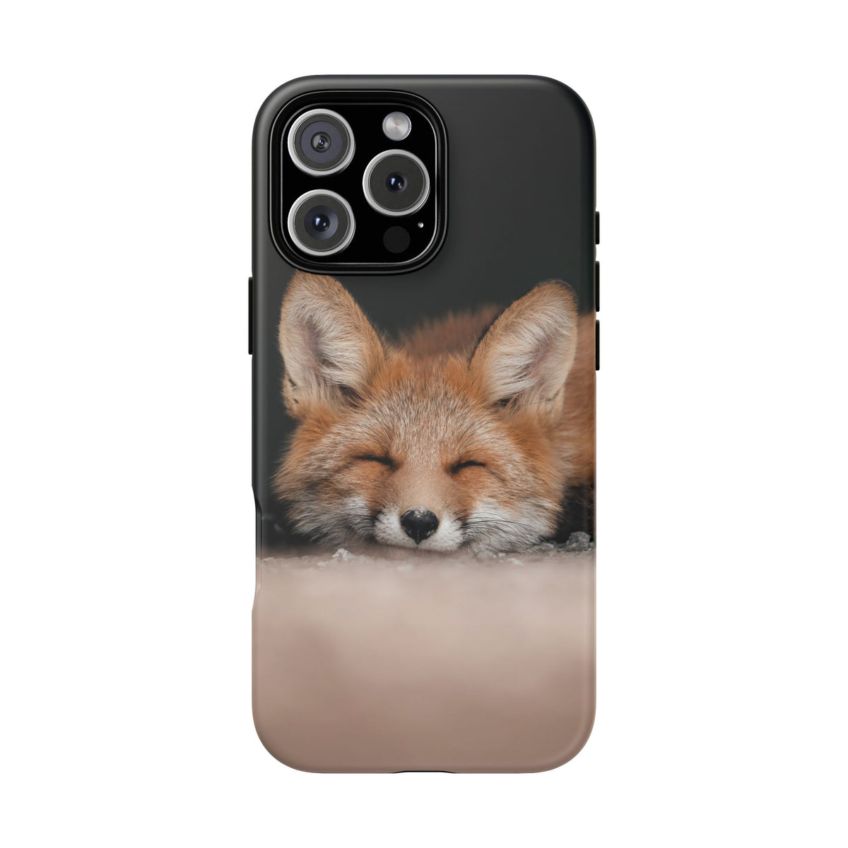 Sleeping Fox Tough Phone Case — Cute Wildlife iPhone Protective Cover