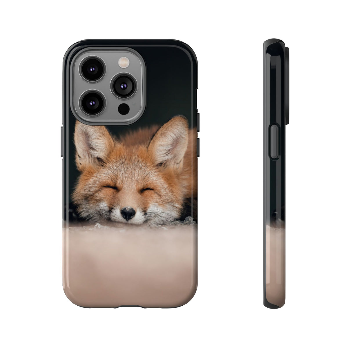 Sleeping Fox Tough Phone Case — Cute Wildlife iPhone Protective Cover