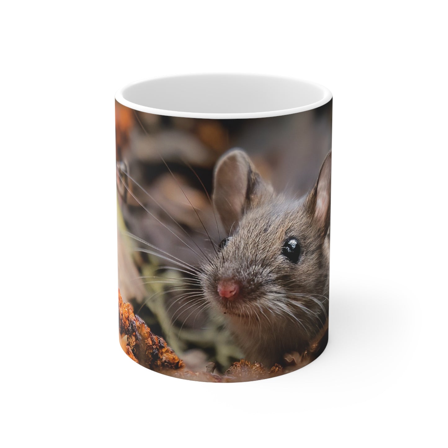 Curious Mouse Ceramic Coffee Cups, 11oz, 15oz