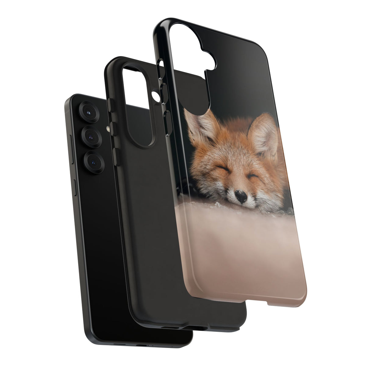 Sleeping Fox Tough Phone Case — Cute Wildlife iPhone Protective Cover
