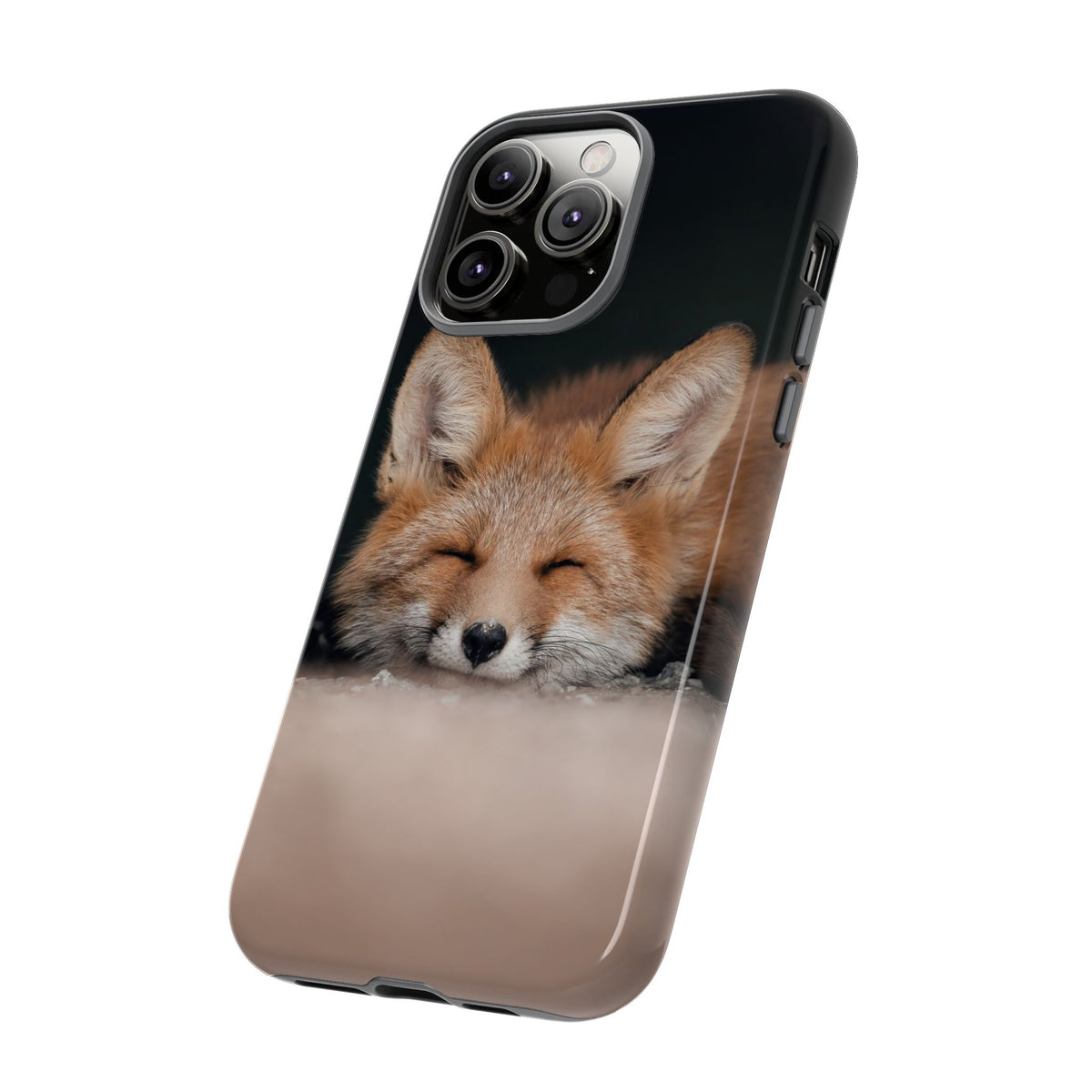 Sleeping Fox Tough Phone Case — Cute Wildlife iPhone Protective Cover