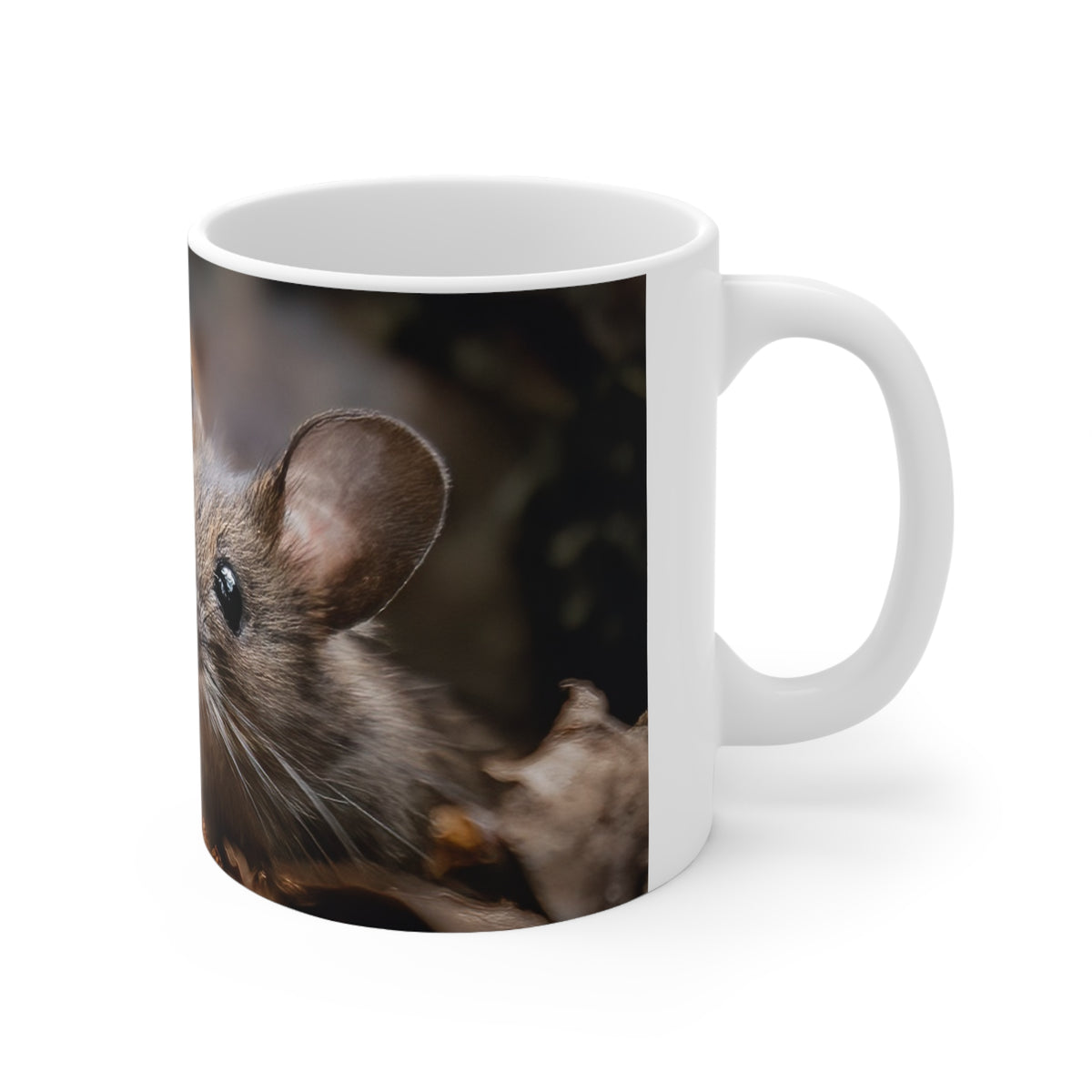 Curious Mouse Ceramic Coffee Cups, 11oz, 15oz