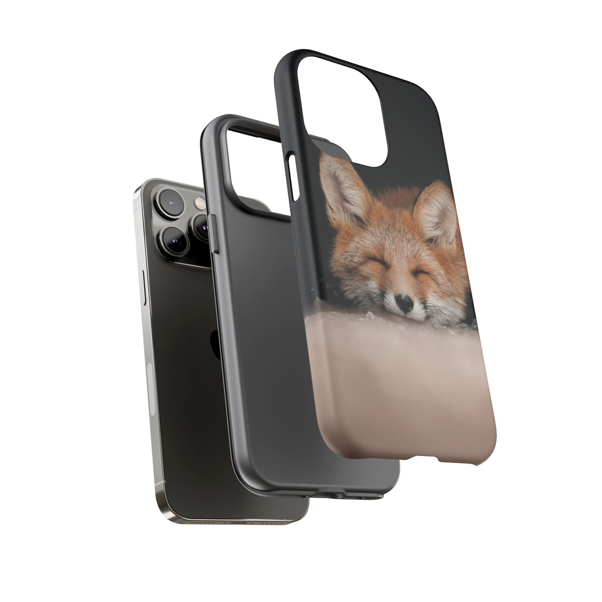 Sleeping Fox Tough Phone Case — Cute Wildlife iPhone Protective Cover
