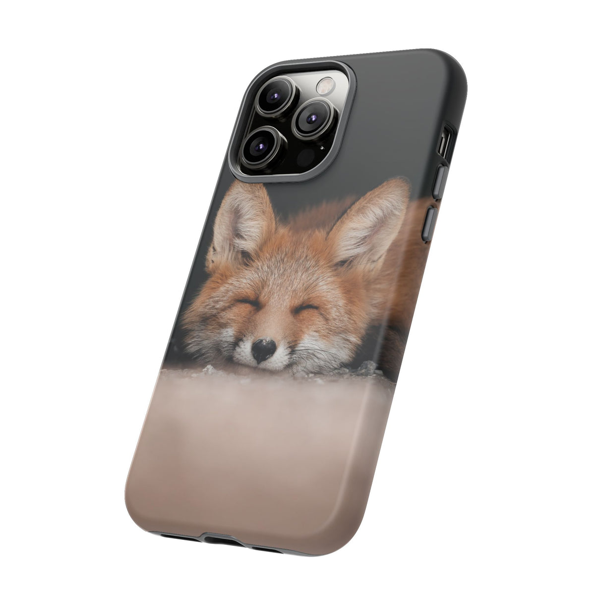 Sleeping Fox Tough Phone Case — Cute Wildlife iPhone Protective Cover