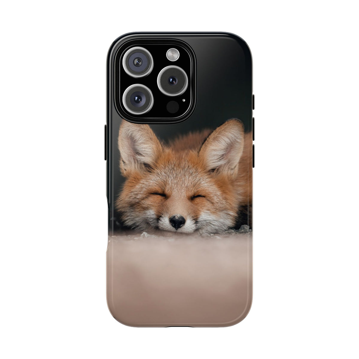 Sleeping Fox Tough Phone Case — Cute Wildlife iPhone Protective Cover