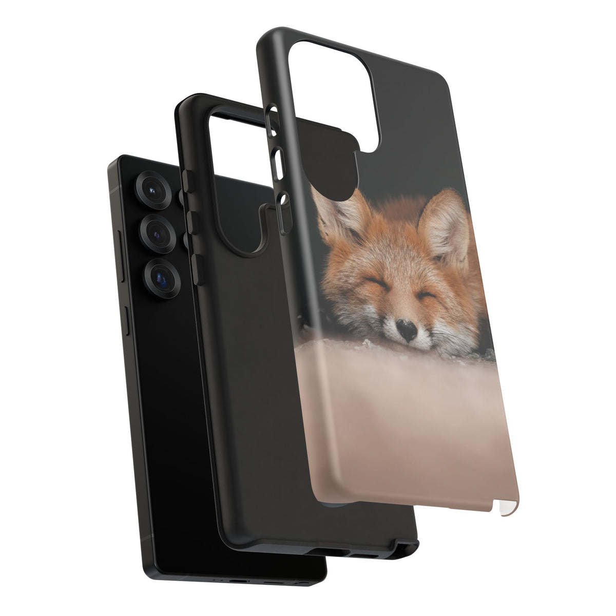 Sleeping Fox Tough Phone Case — Cute Wildlife iPhone Protective Cover