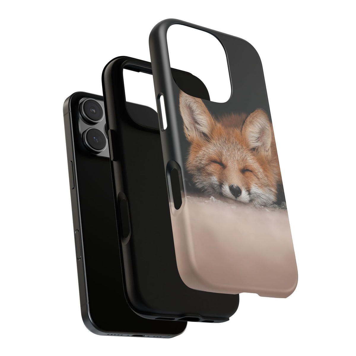 Sleeping Fox Tough Phone Case — Cute Wildlife iPhone Protective Cover