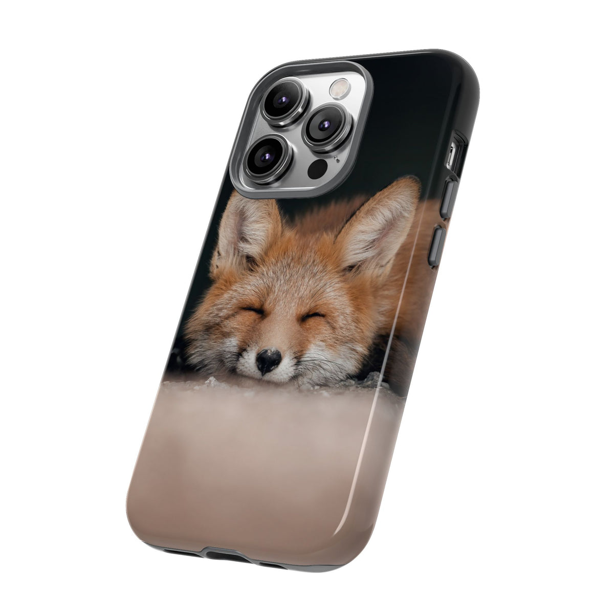 Sleeping Fox Tough Phone Case — Cute Wildlife iPhone Protective Cover