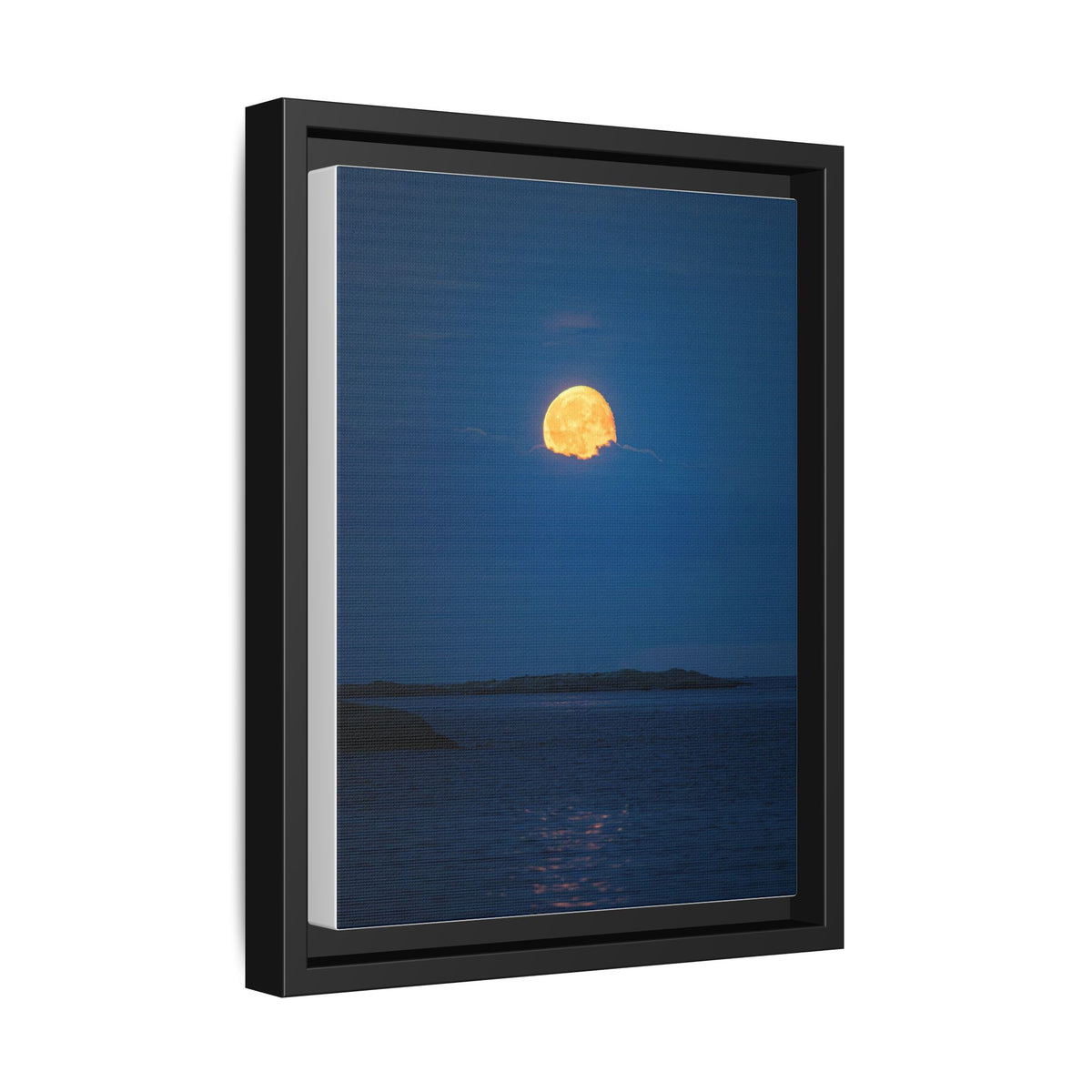 Framed Matte Canvas Print — Strawberry moon