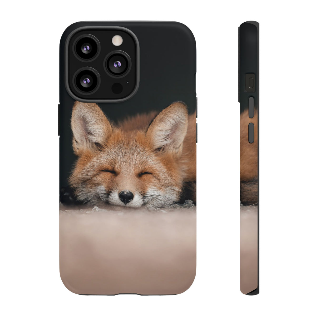 Sleeping Fox Tough Phone Case — Cute Wildlife iPhone Protective Cover
