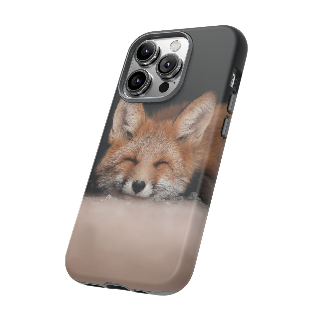 Sleeping Fox Tough Phone Case — Cute Wildlife iPhone Protective Cover