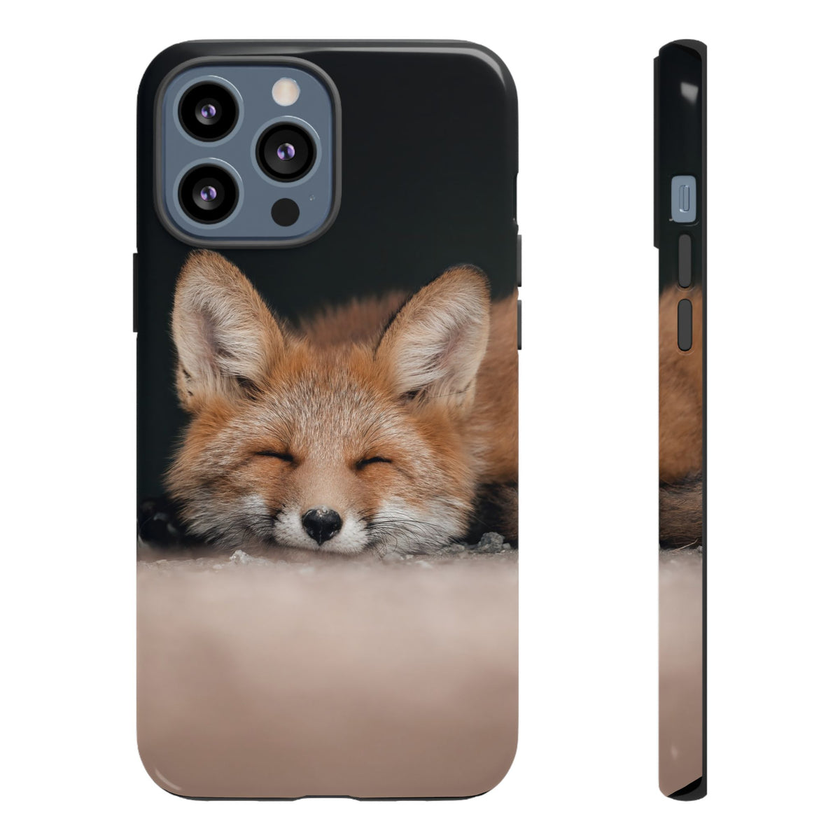 Sleeping Fox Tough Phone Case — Cute Wildlife iPhone Protective Cover