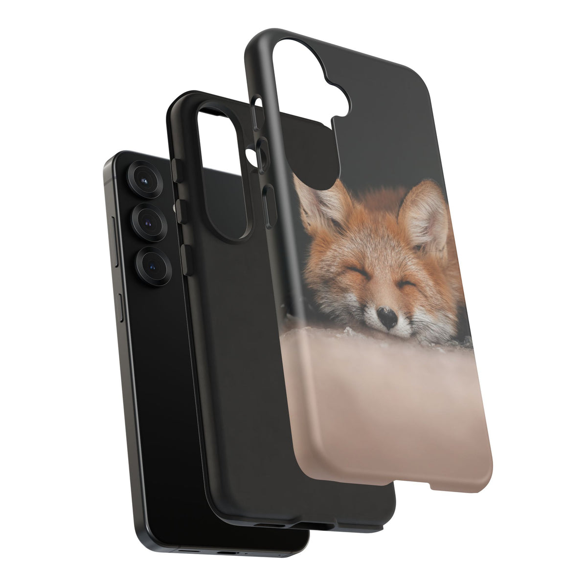 Sleeping Fox Tough Phone Case — Cute Wildlife iPhone Protective Cover
