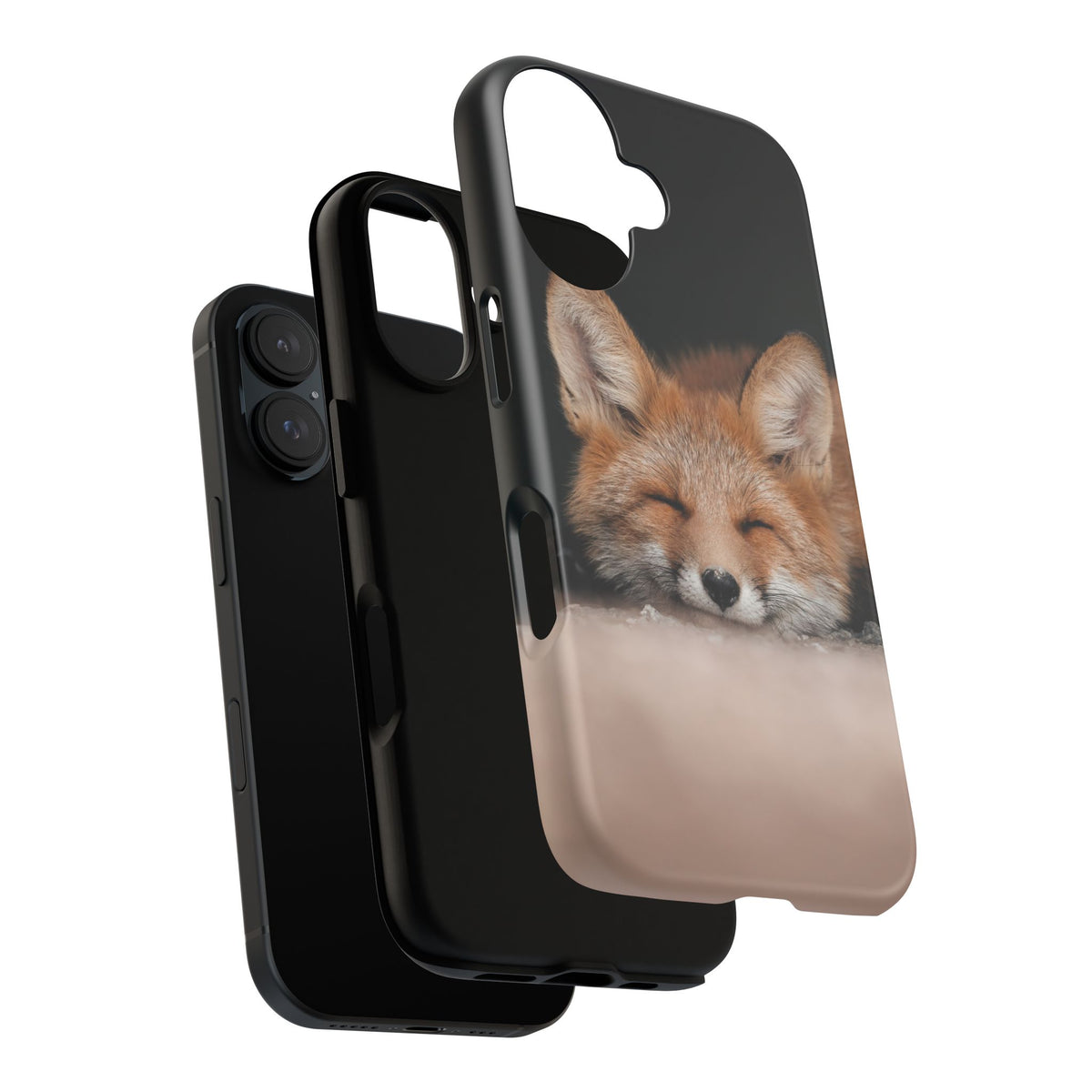 Sleeping Fox Tough Phone Case — Cute Wildlife iPhone Protective Cover