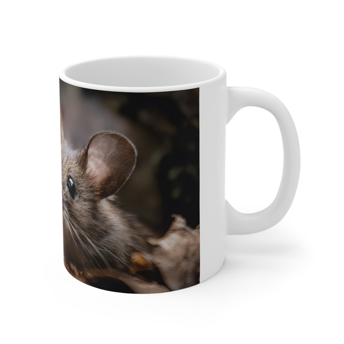Curious Mouse Ceramic Coffee Cups, 11oz, 15oz